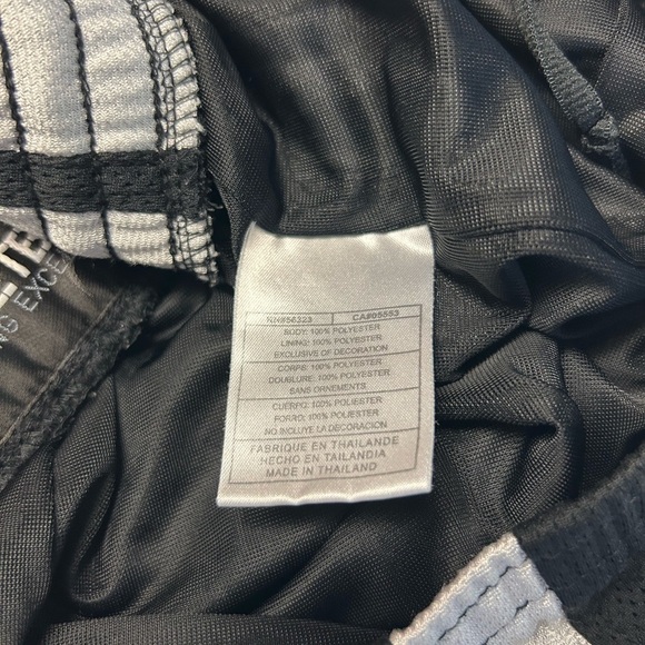 Nike Men's Y2K Basketball Shorts Black White Dazzle Stripe Size L - Picture 9 of 15